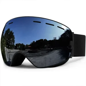 Ski Goggles Polarized Mirror Lenses Snowboard Glasses OEM Windproof Skiing Google Anti fog Snow Sport Safety Eyewear Custom Logo