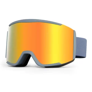 Ski Goggles Removable Sponge Mirror Anti fog Lens Snow Sports Eyewear Straps Skiing Google Snowboard Safety Glasses Custom Logo