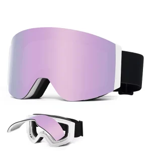 Ski Goggles Removable Sponge Pad Flip-Up Anti-Fog Polarized Lens
