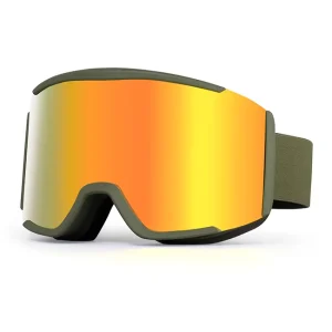 Ski Goggles Removable Sponge Polarized Mirror Lenses Magnetic Straps