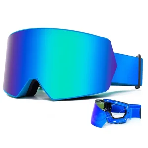 Ski Goggles Standard Magnetic Snowboard Safety Glasses Polarized Anti fog Lens UV400 Protection Snow Skiing Eyewear Custom Logo