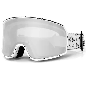 Ski Goggles UV400 Anti-Fog Photochromic Polarized Mirror Lens Snowboard Glasses