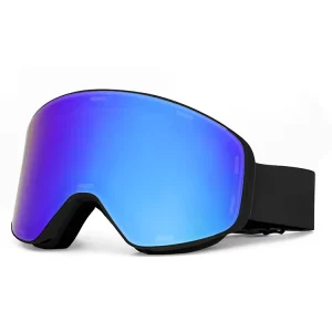 Ski Goggles UV400 Protection Double Polarized Anti-Fog Lenses with Magnetic Frame for Snowboarding