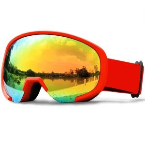 Ski Goggles UV400 Protection OEM Snowboard Safety Glasses with Polarized Anti-Fog Lens