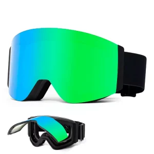 Ski Goggles UV400 Protection Removable Sponge Pad Flip Snow Sports Eyewear Polarized Lenses Snowboard Safety Glasses Custom Logo