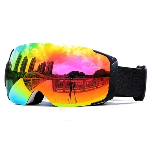 Ski Goggles UV400 Protection Snowboard Glasses Skiing Google Polarized Mirror Lens OEM Available Snow Sport Eyewear Custom Logo