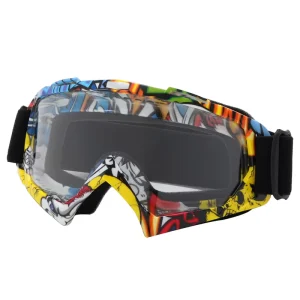 Ski Goggles for Glasses Wearers Anti-UV Anti-Fog Snow Goggles with Adjustable Strap