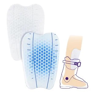 Ski Guards Gel Pads 6 x 4 Inch Snowboard Shin Pads Reusable Ski Shin Protector Pad for Ski Boot Liner Reducing Pressure