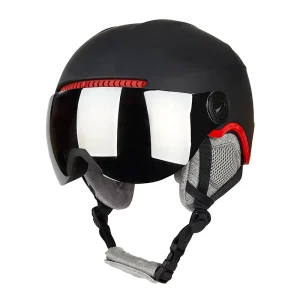 Ski Helmet Snowboard Helmet With Integrated Goggle Shield Visor Skiing Sports Helmet With Adjustable Vents