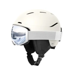 Ski Helmet with Retractable Lens for Children Unisex CE Certified ABS EPS Snowboard Helmet