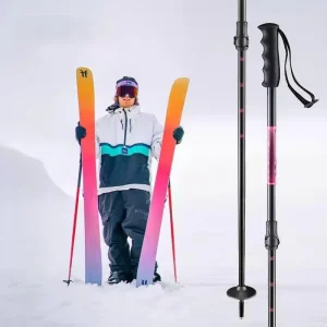 Ski Poles, 100% High-Modulus Carbon Fiber Construction