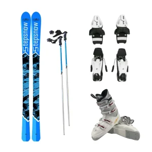Ski Set with Boots, Bindings and Pole