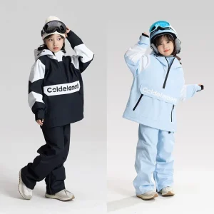 Ski Suit for Children Windproof Waterproof Warm Snow Suit Girls Boys Winter Skiing Snowboarding Jacket and Pants Set for Kids