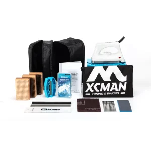 Ski and Snowboard Waxing and Tuning Kit with Waxing Iron