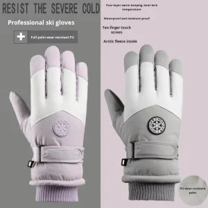 Skiing Gloves Men Women Winter Outdoor Riding Electric Motorcycle Warm Cold Proof Touch Screen Full Finger Windproof Source
