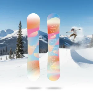 Sleek Black Alpine Snowboard for Women Beginners with Two Way Flat Design All Purpose Regular Length Skiing Equipment