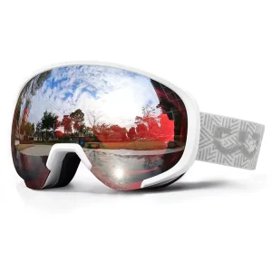 Snow Sports Ski Goggles Windproof Polarized Lenses PC Frame Elastic Strap Snowboard Safety Eyewear