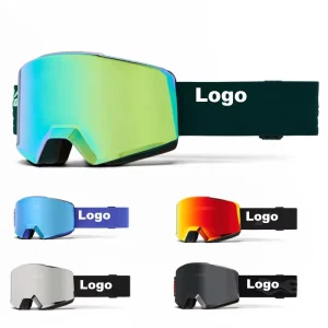 Snowboard Glasses UV400 Protection OEM Outdoor Sports Sunglasses Double layer Magnetic Ski Goggles Custom Logo