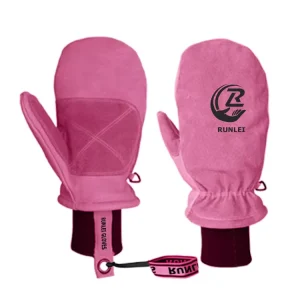 Snowboard Leather Mittens Waterproof Warm Outdoor Ski Gloves