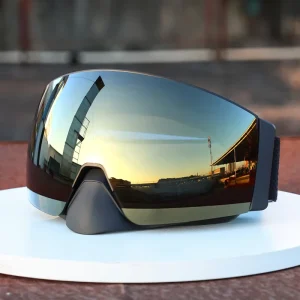 Snowboarding Goggles Anti fog Polarized Photochromic UV400 Magnetic Lens Nose Guard PC TPU Flexible Full Rim Frame Fashionable