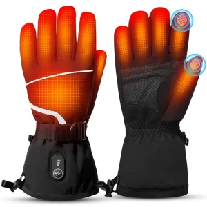 Soft-Lined Heated Gloves with Adjustable Heat Levels, Long Battery Duration, Lightweight and Wear-Resistant