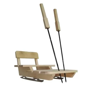 Solid Wood Ice Sled for Kids
