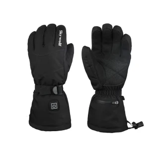 Special Designed Ski Gloves Comfortable Heated Liner Electric Battery Rechargeable Waterproof Touch Screen Five Finger