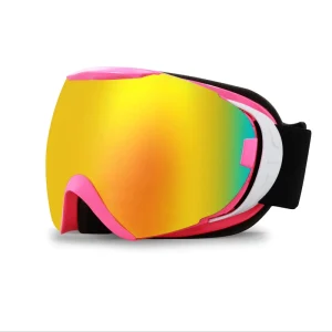 Spherical Outdoor Skiing Eyeglasses Wind Resistance Snow Goggles Non Magnetic Uv Proof Snow Proof Cold Proof Goggles