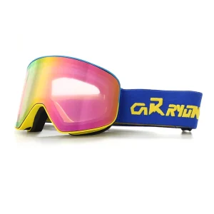 Sports Eyewear Ski Goggles Red Lens Design Polarized Blue Lenses PC Frame for Snowmobile Snowboarding
