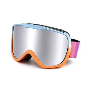 Sports TPU Frame UV400 Protection Ski Goggles with Adjustable Straps