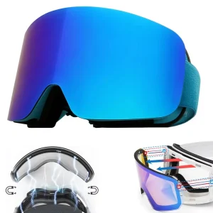 Support Custom Small Magnetic Frameless Designer Best Mirrored Snowboard Glasses Snow Ski Goggles