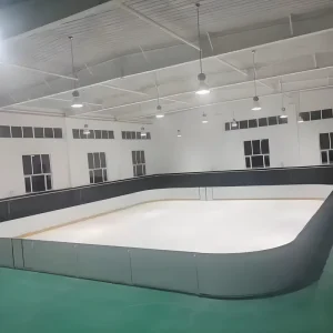 Synthetic Ice Rink Panels Interlocking UHMWPE Synthetic Ice Tiles Portable Mobile Ice Rink Board for Hockey Training