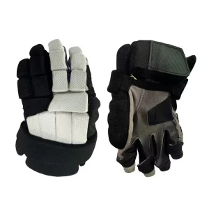 Synthetic Leather Adult Hockey Gloves with Multi-Layer Protection and Adjustable Wrist Strap