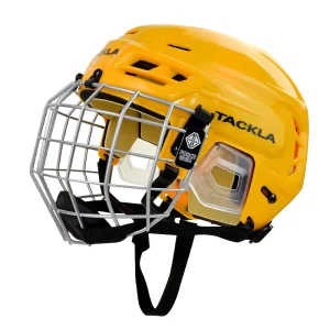 TACKLA High Density Polyethylene and Memory Cotton Lining Ice Hockey Helmet S M L XL Sizes Protective Gear Equipment