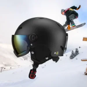 TOP Quality Custom ABS Shell Ski Helmet With Goggles Winter Sports Ski Helmet Designed for Skiing Snow Helmet