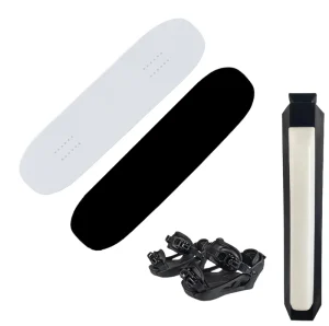 Talos Adult Trampoline Jib Ski Snowboard Training Board with Bindings and Balance Bar TPU Material 99cm Length