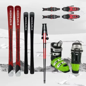Teenager Ski Equipment with Boots, Bindings and Poles