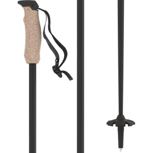 Telescopic 4-Section Carbon Ski Poles Adjustable Strap 110-135 cm Shock-Absorbing for All-Mountain and Piste Skiing