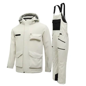 Thermal Ski Suit for Men and Women, Windproof and Waterproof