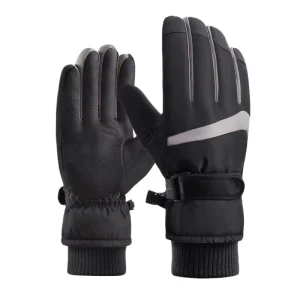 Thermal Ski and Snowboard Gloves Men’s and Women’s Touchscreen Winter Cycling Motorcycle Outdoor Sports Windproof Fleece Gloves