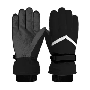 Thickened Fleece Windproof Cold-Proof Ski Gloves for Men and Women Cycling and Riding