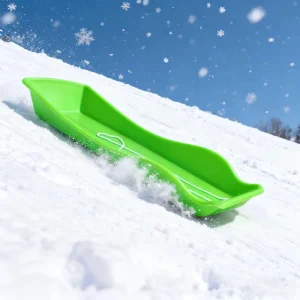 Thickened Ice Slide Winter Freestyle Wear Resistant & Freeze Proof Toboggan Sand Sled for Adults & Kids Double Single Rider