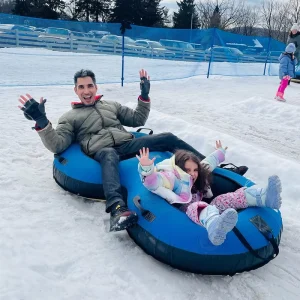 Thickened Inflatable Portable Snow Tube for Skiing
