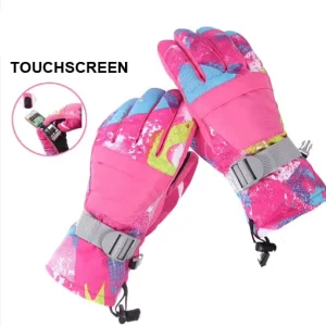 Thinsulate & Polyester Insulated Ski Gloves Waterproof Touchscreen Winter Gloves Women Men Non Slip Snow Sports Warm