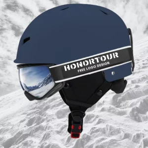 Top CE EN1077 Certified In mold Ski Helmet with Brim Youth Adult Winter Sports Ski Snowboard Snow Helmet