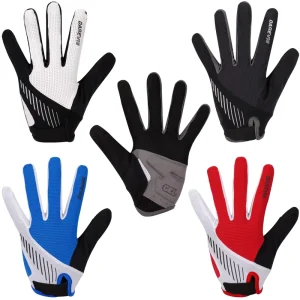 Touchscreen Anti Slip Silicone Gel Winter Thermal Gloves Warm Fleece Lined Full Finger Cycling Gloves