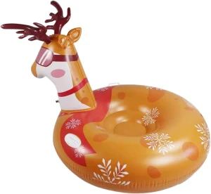 Towable PVC Inflatable Snow Tube Sled for Children and Adults
