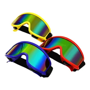 UV-Protective Clear Safety Goggles Anti-Fog Windproof Outdoor Sports Ski Riding Eyewear