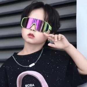 UV400 Full-Frame Children’s Sports Sunglasses Anti-Glare Windproof Large Frame