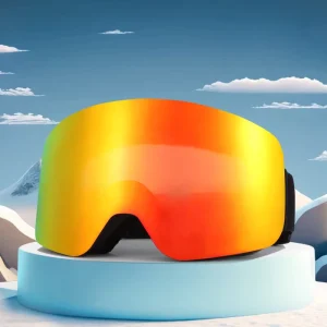 UV400 Sport Ski Goggles Anti-Fog Strap Magnetic Lens Snowboard Eyewear